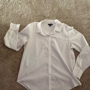 George Crisp White Collared Shirt